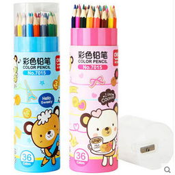 得力7015 36色彩色铅笔 释放创意，描绘多彩世界